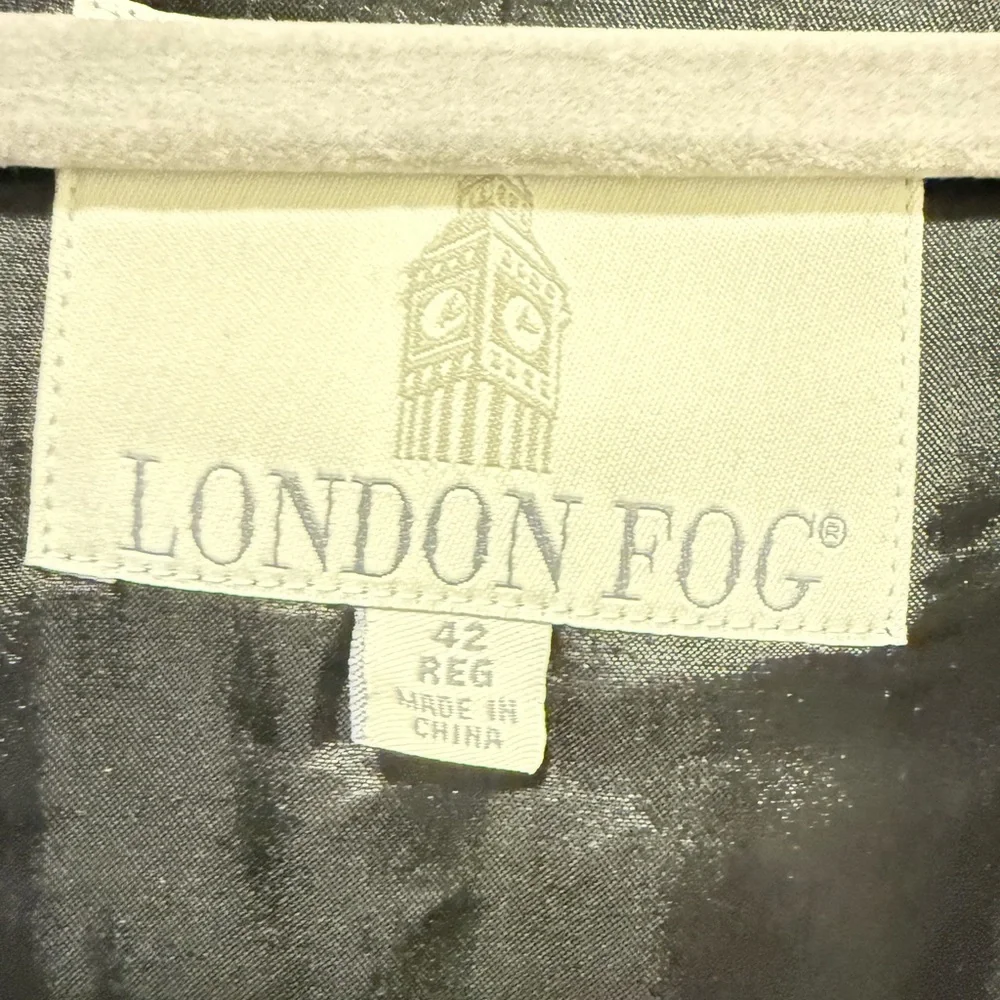 London Fog Men's Olive Trench Coat - Picture 4 of 13